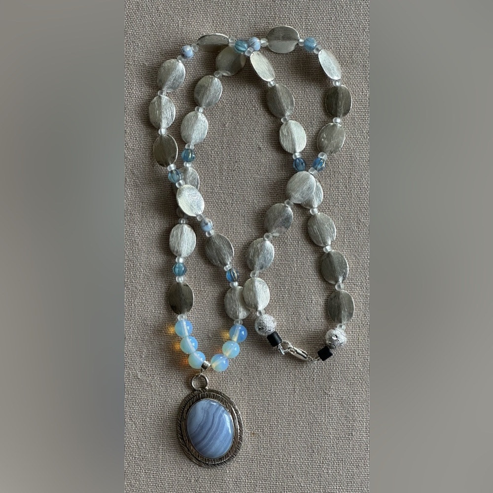 32 inch long Mixed bead necklace NWOT